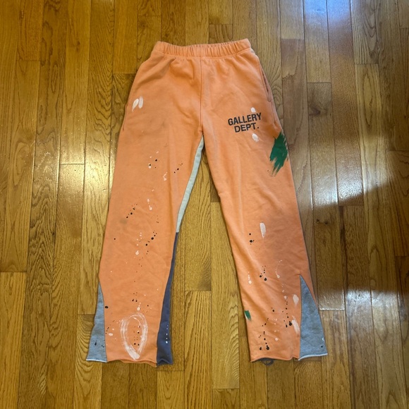Gallery Dept Sweatpants Orange - Picture 1 of 2
